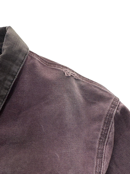 Vintage Carhartt Santa Fe Jacket J14 BRG Burgundy Canvas Bomber USA Men's 2XL