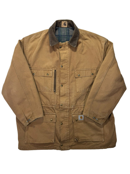 Vintage Carhartt PB1106 Chore Barn Blanket Lined Coat - XL