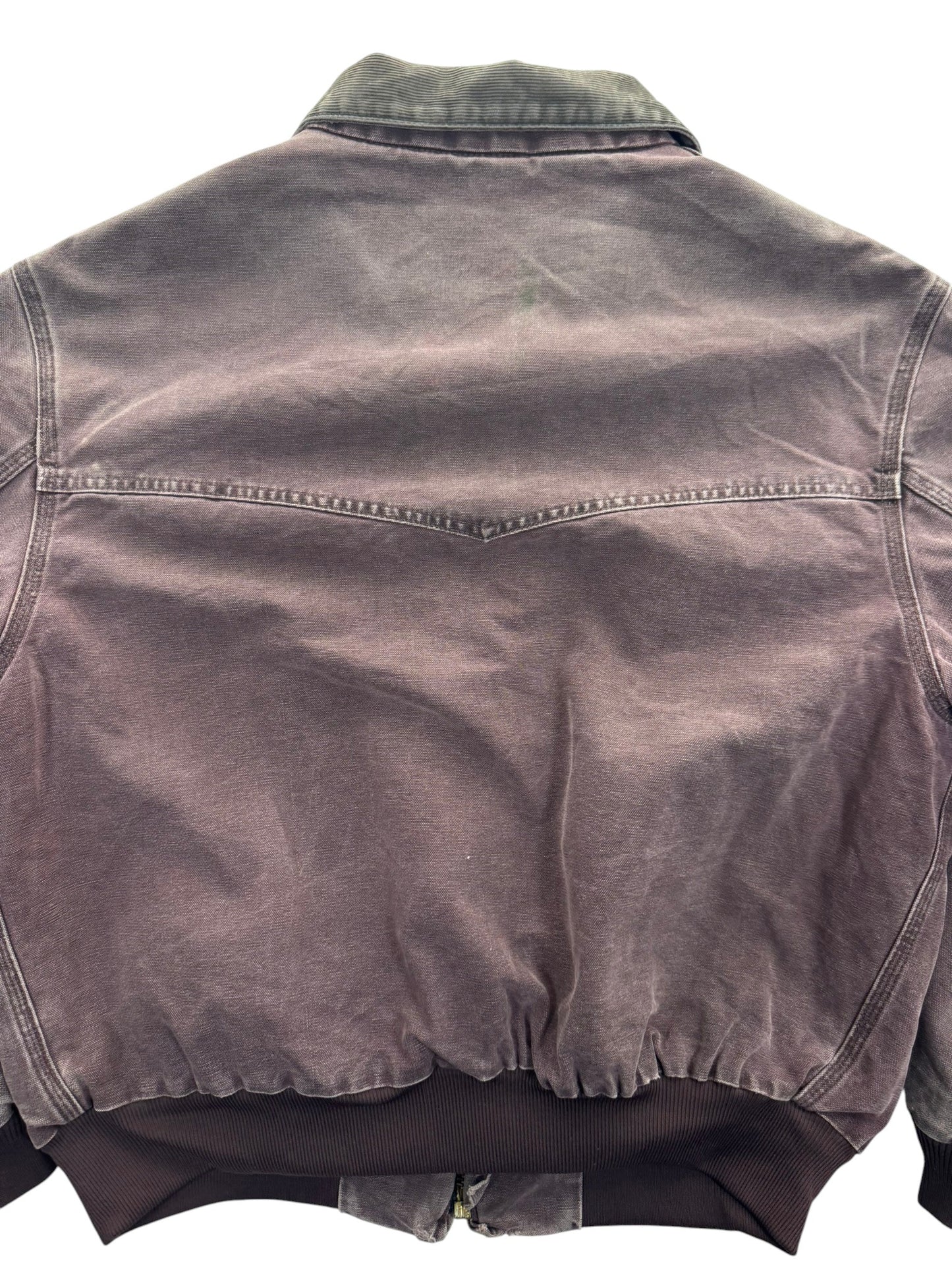 Vintage Carhartt Santa Fe Jacket J14 BRG Burgundy Canvas Bomber USA Men's 2XL