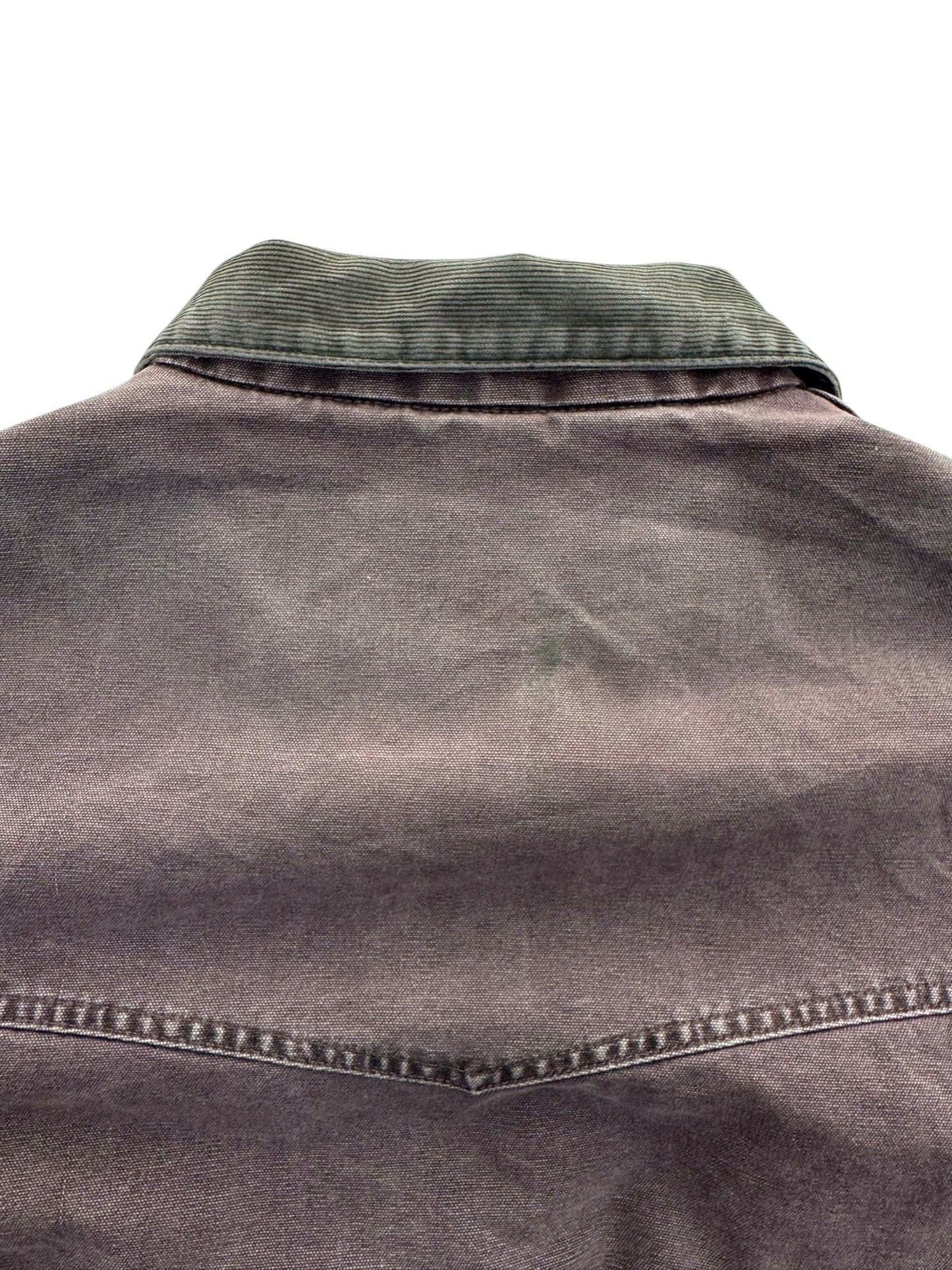 Vintage Carhartt Santa Fe Jacket J14 BRG Burgundy Canvas Bomber USA Men's 2XL