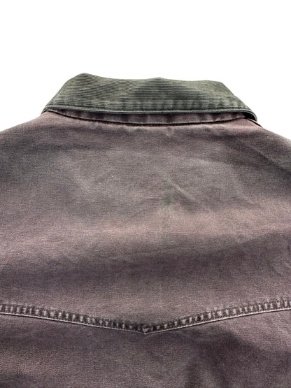 Vintage Carhartt Santa Fe Jacket J14 BRG Burgundy Canvas Bomber USA Men's 2XL