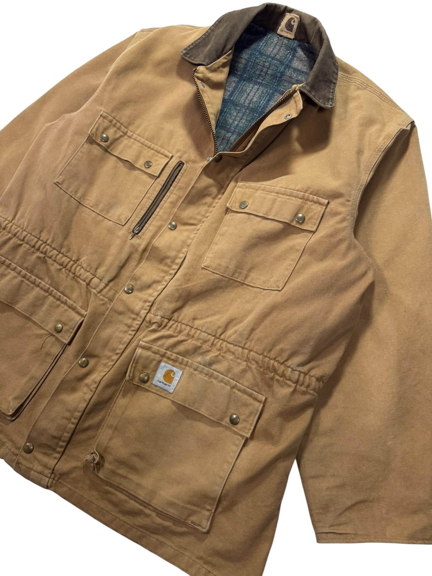 Vintage Carhartt PB1106 Chore Barn Blanket Lined Coat - XL