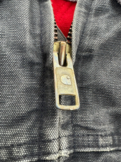 Vintage Carhartt J14 BLK Santa Fe Jacket Ruby Red Quilt Lined Men's Size Large