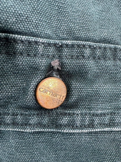 Vintage Carhartt Blanket-Lined Chore Coat Hunter Green CB2043 Mens XL Tall RARE