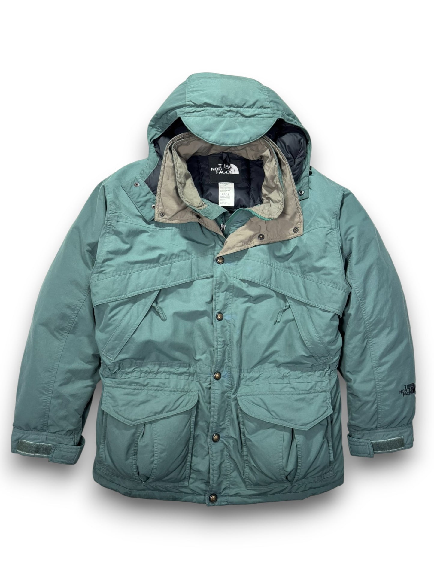 Vintage The North Face Himalayan Down Parka Jacket Green