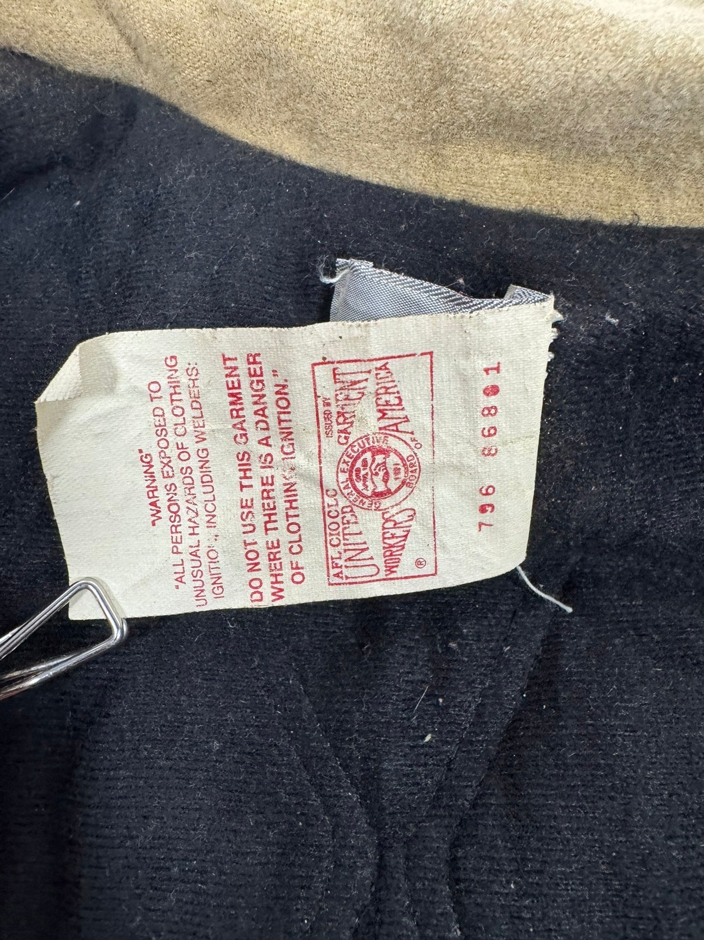 Vintage Carhartt CQ7082 CHT Brown Quilt Lined Collar Chore Coat Men's Medium