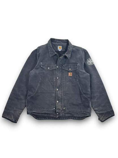 Vintage Carhartt Berwick Jacket Fleece Lined Faded Black 101230 001 Men's Large