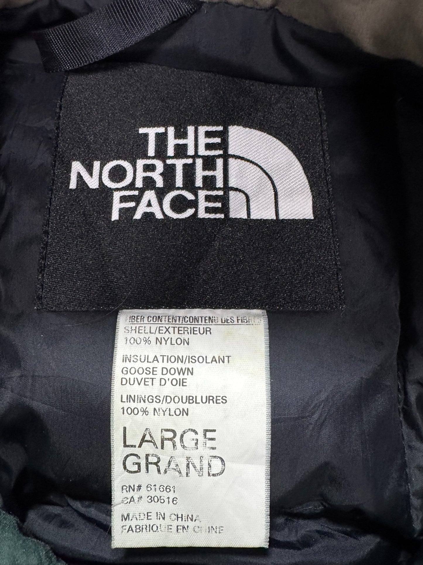 Vintage The North Face Himalayan Down Parka Jacket Green