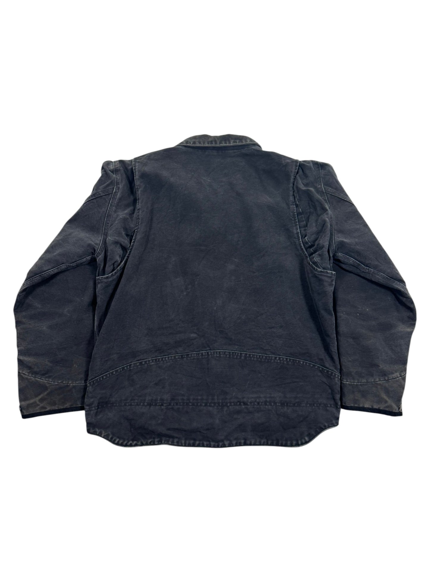 Vintage Carhartt Berwick Jacket Fleece Lined Faded Black 101230 001 Men's Large