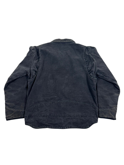 Vintage Carhartt Berwick Jacket Fleece Lined Faded Black 101230 001 Men's Large
