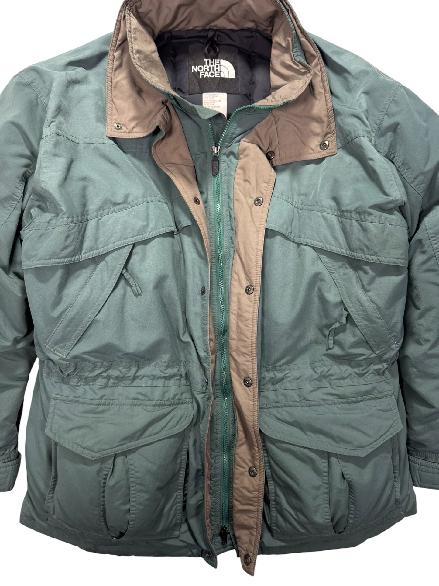Vintage The North Face Himalayan Down Parka Jacket Green