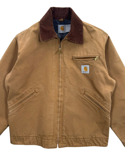 Vintage 90s Carhartt Detroit Jacket 6BLJ Blanket Lined USA Made Size 42 Men S