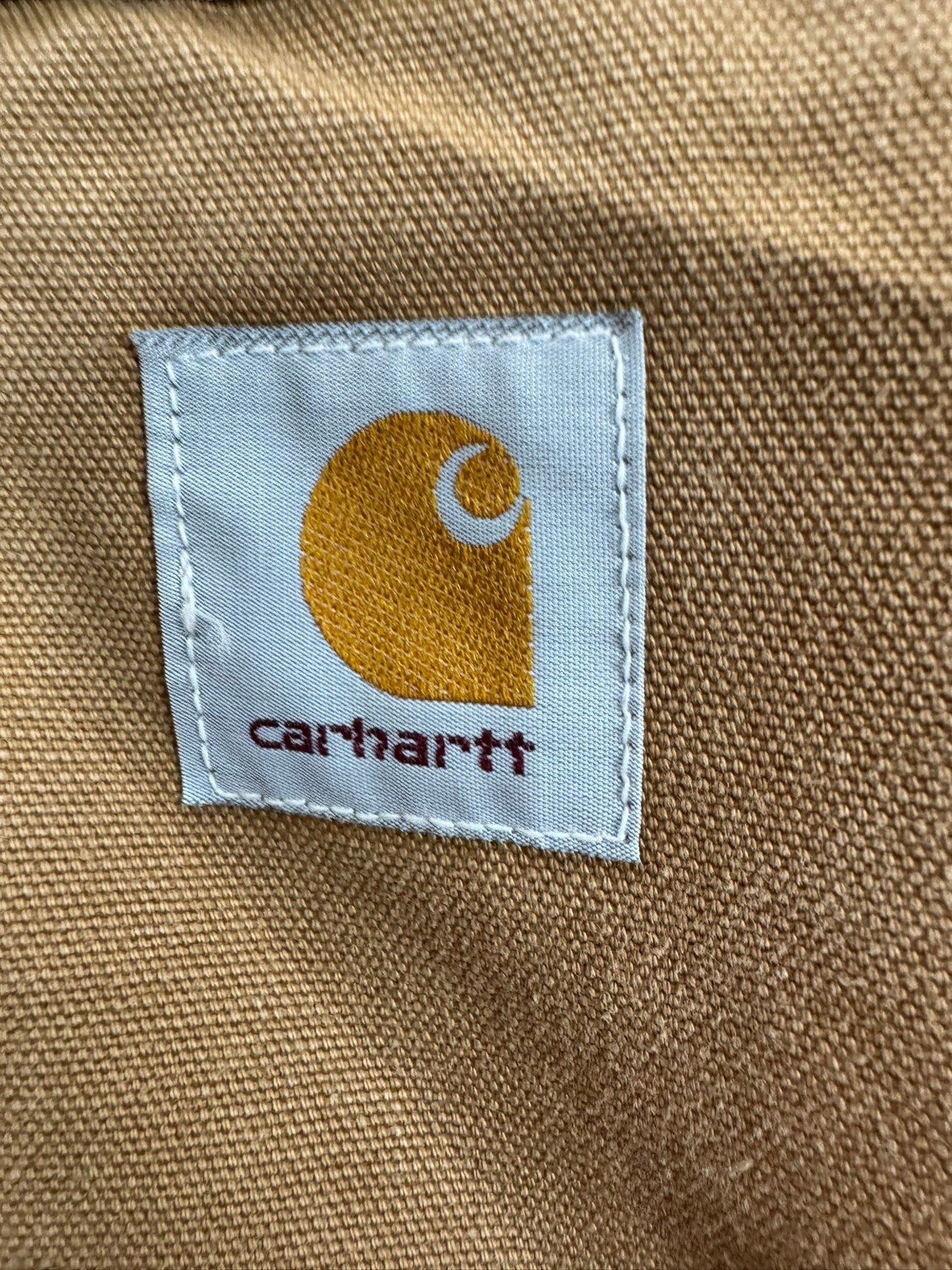 Vintage 90s Carhartt Detroit Jacket 6BLJ Blanket Lined USA Made Size 42 Men S
