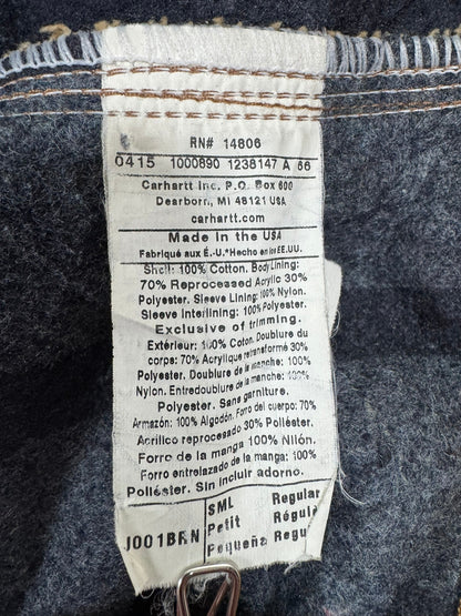 Carhartt J01 BRN Made In USA 2015 Detroit Blanket Lined Men's Size Small