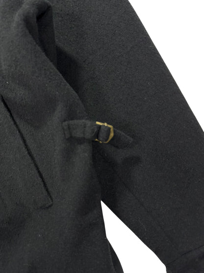 Vintage Polo Ralph Lauren Coat Mens Size XL Black Wool Blend Heavy Full Zip