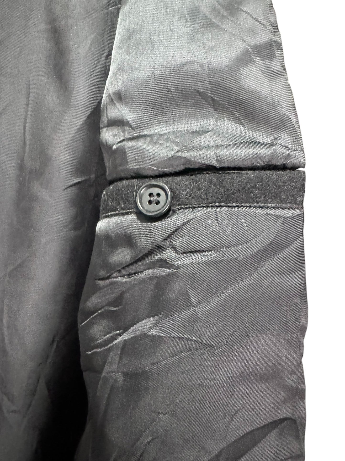 Vintage Polo Ralph Lauren Coat Mens Size XL Black Wool Blend Heavy Full Zip