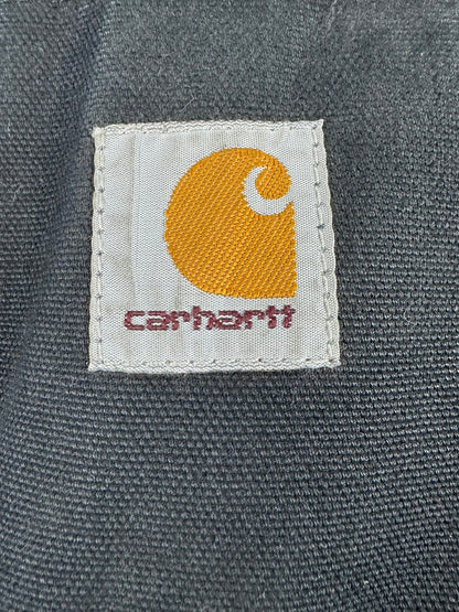 Carhartt Hooded Active Washed Duck Quilt Lined Workwear Jacket 103940 Men's Sz L