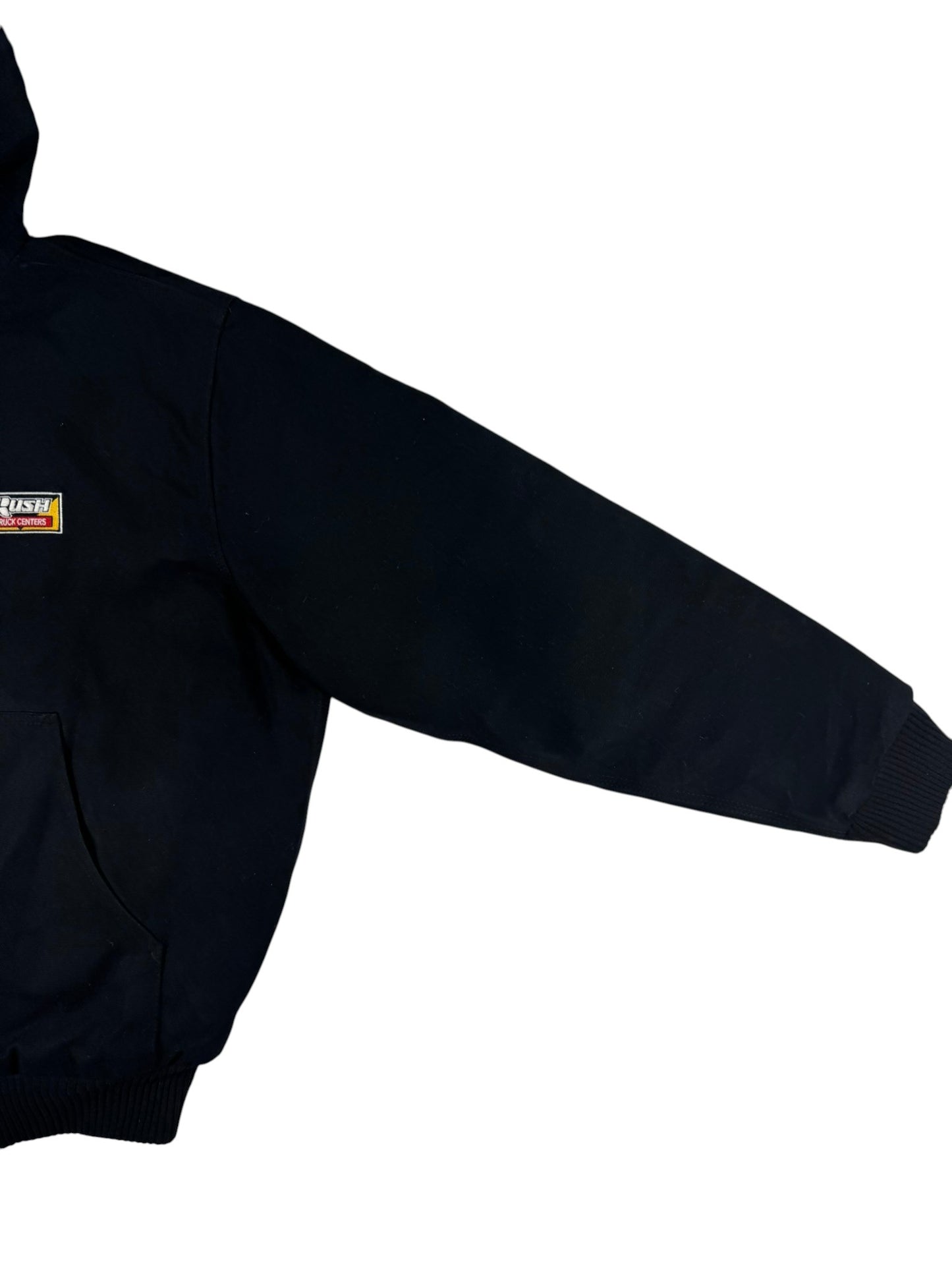 Carhartt Hooded Active Washed Duck Quilt Lined Workwear Jacket 103940 Men's Sz L