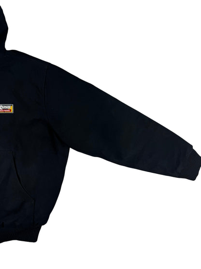 Carhartt Hooded Active Washed Duck Quilt Lined Workwear Jacket 103940 Men's Sz L