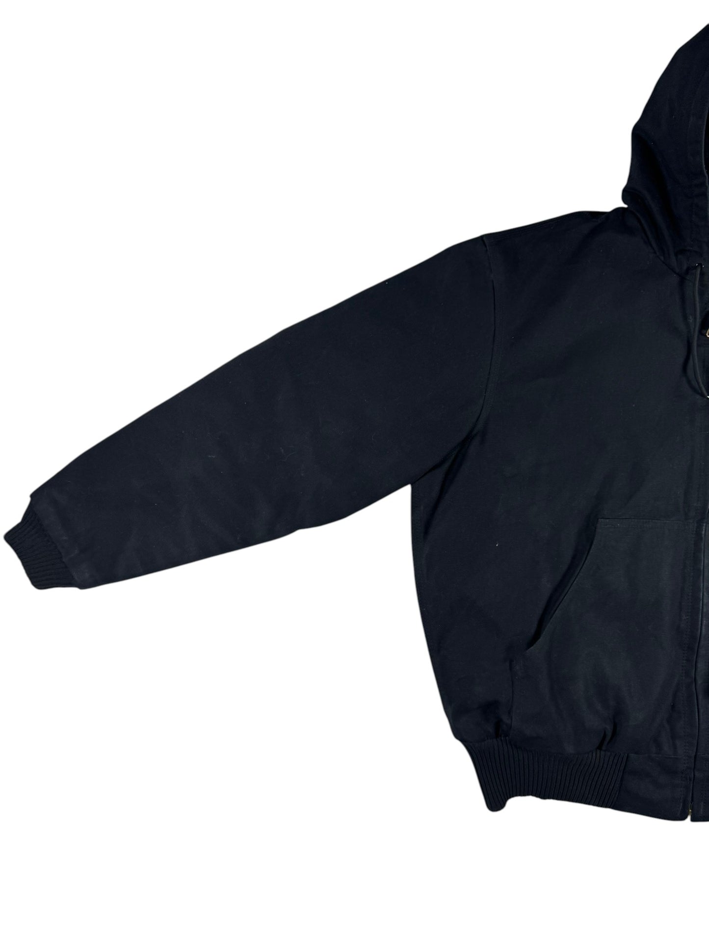 Carhartt Hooded Active Washed Duck Quilt Lined Workwear Jacket 103940 Men's Sz L