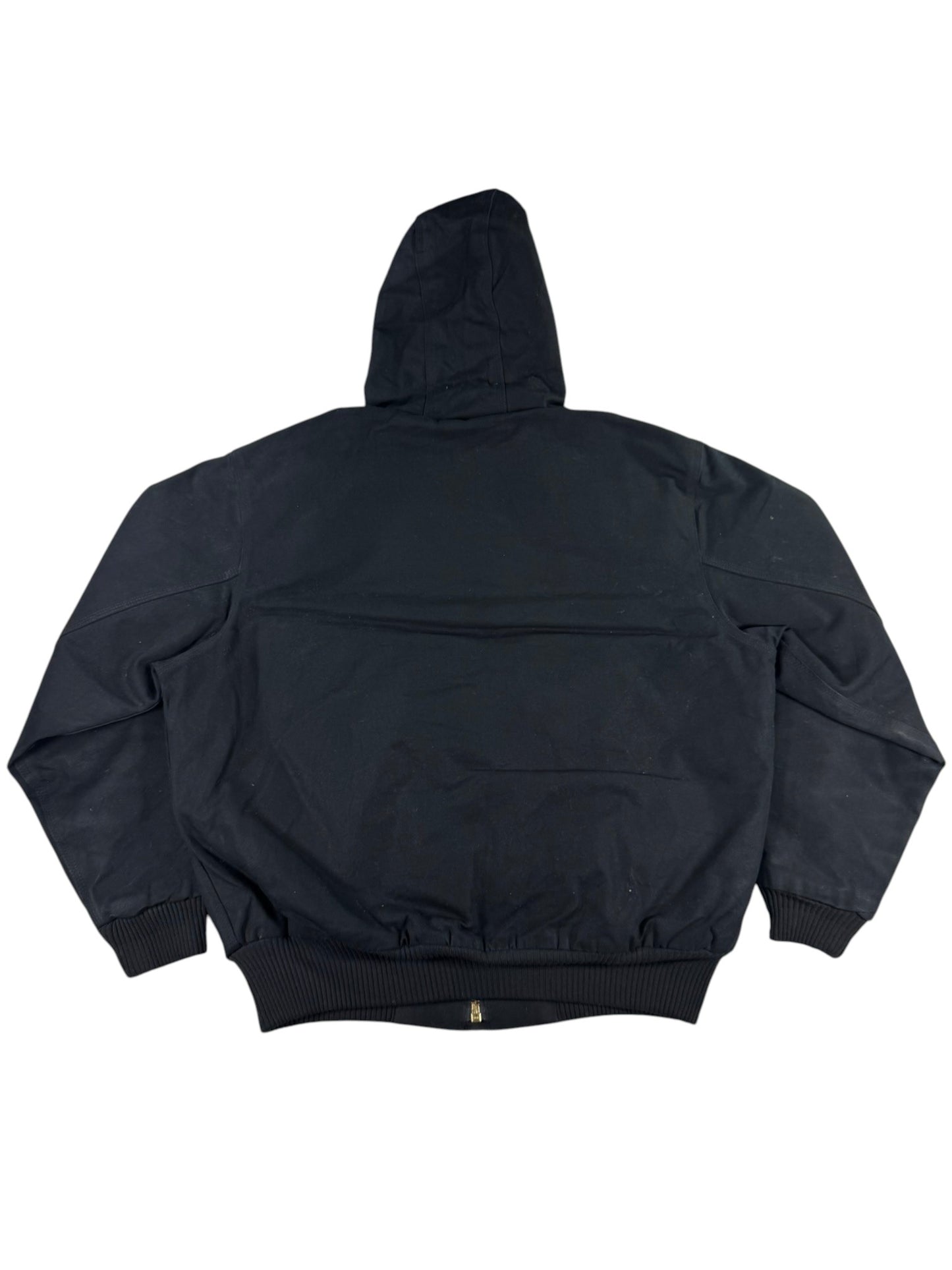 Carhartt Hooded Active Washed Duck Quilt Lined Workwear Jacket 103940 Men's Sz L