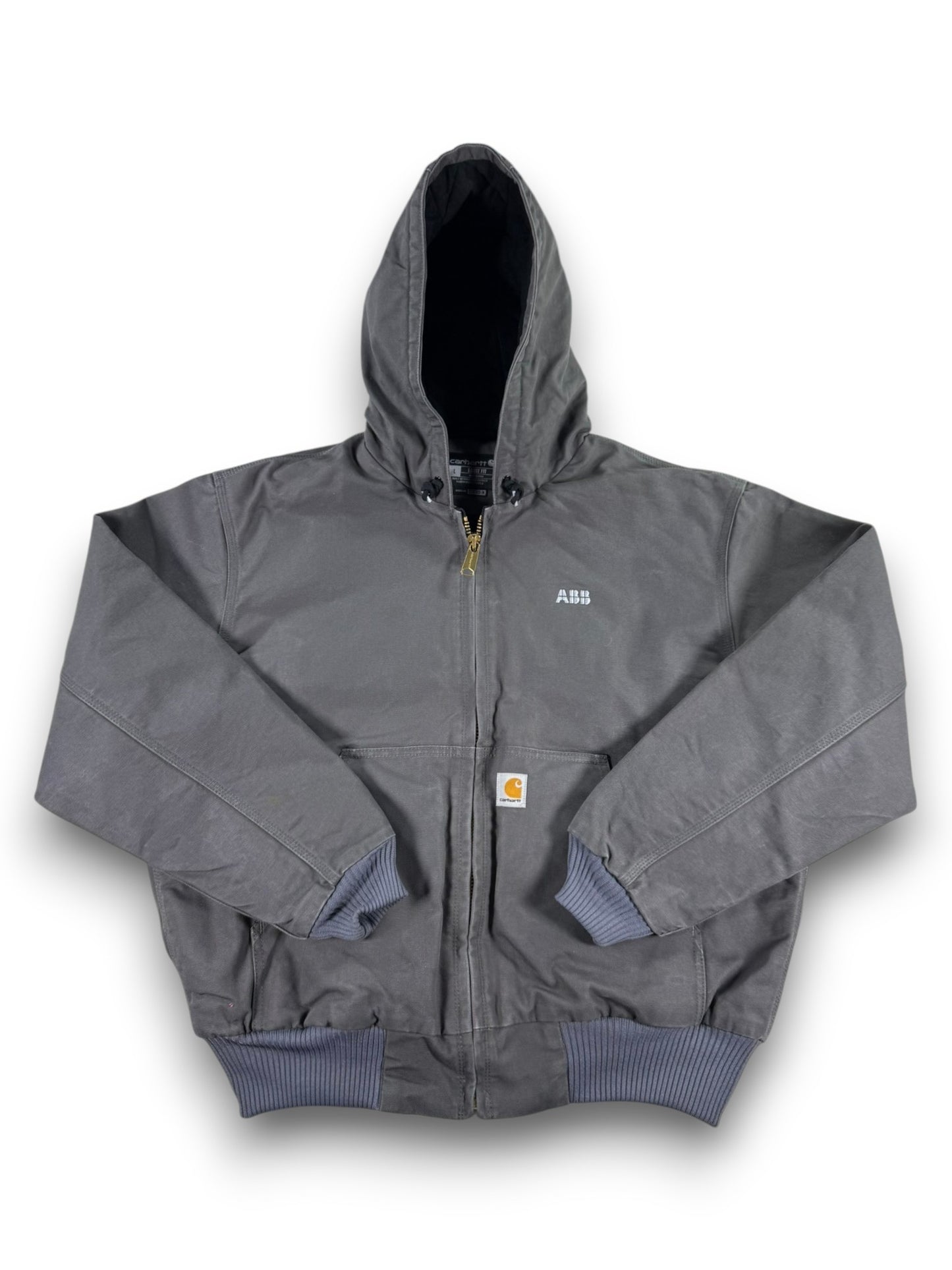 Carhartt J140 GRV Grey Gravel Quilted Lined Canvas Active Jacket Mens Size L