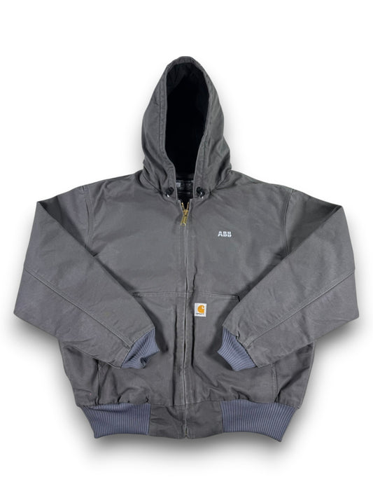Carhartt J140 GRV Grey Gravel Quilted Lined Canvas Active Jacket Mens Size L
