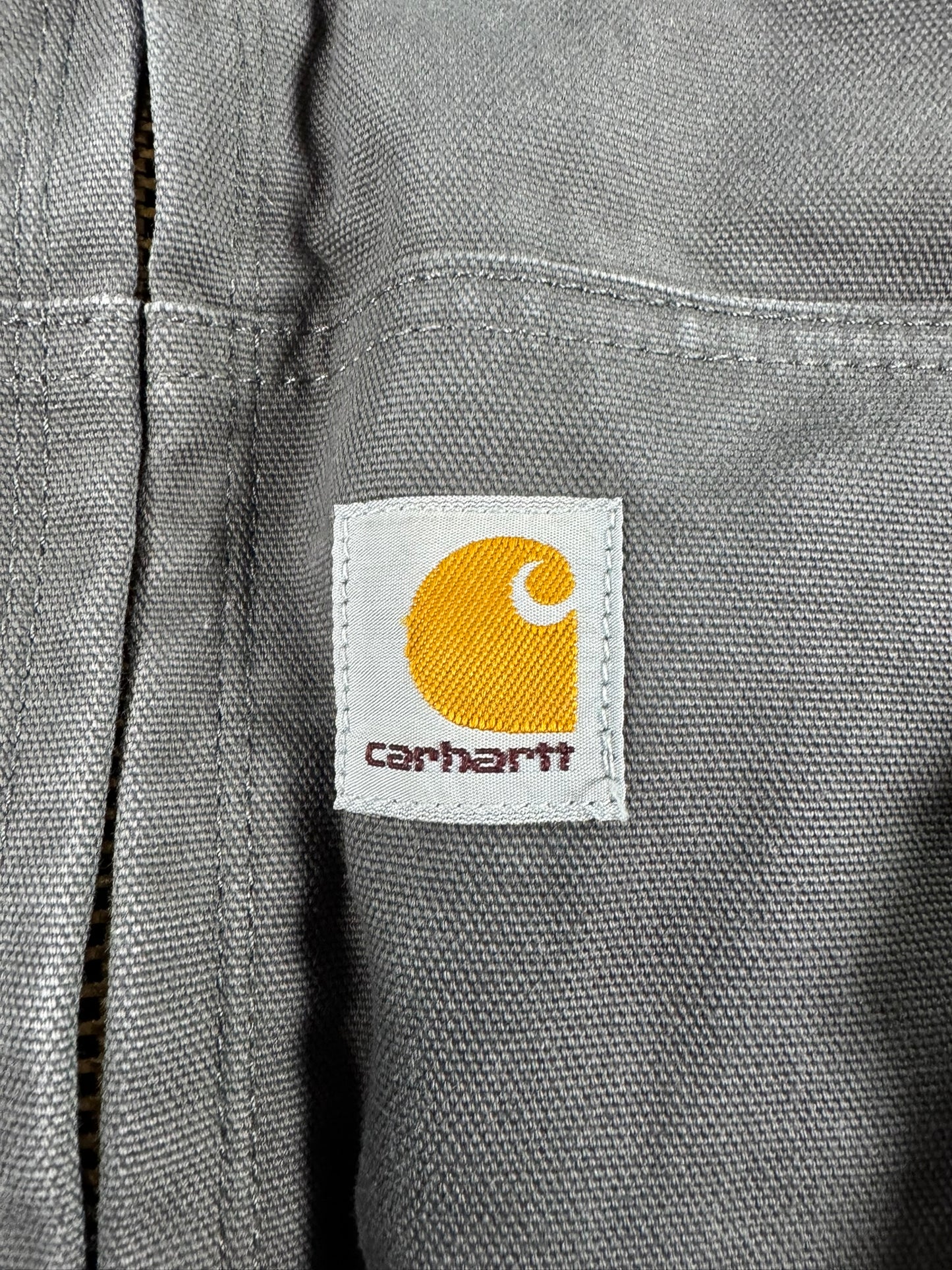 Carhartt J140 GRV Grey Gravel Quilted Lined Canvas Active Jacket Mens Size L