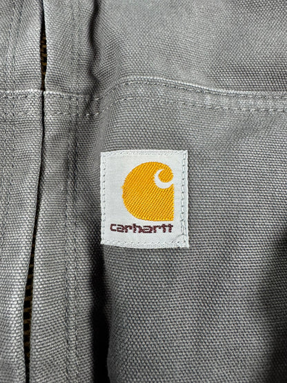 Carhartt J140 GRV Grey Gravel Quilted Lined Canvas Active Jacket Mens Size L