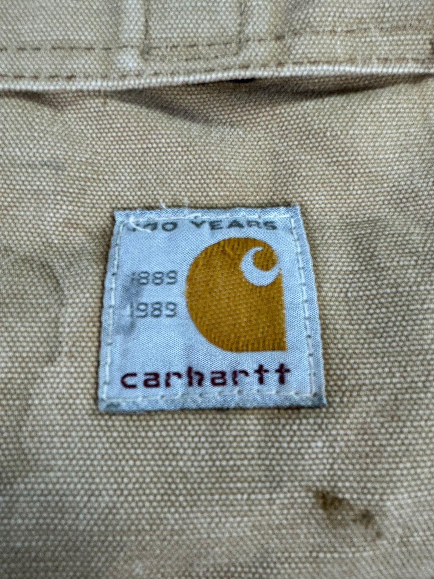 Vintage Carhartt USA Made Detroit Jacket Coat 1989 100 Year Anniversary Sz 50 XL