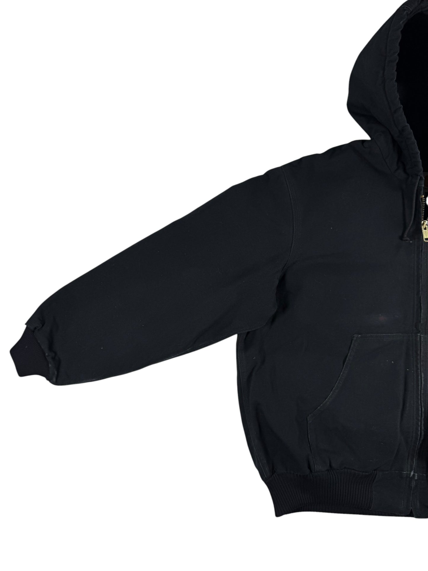 Carhartt J140 BLK Canvas Insulated Active Jacket Men's Black Made in USA Size XL