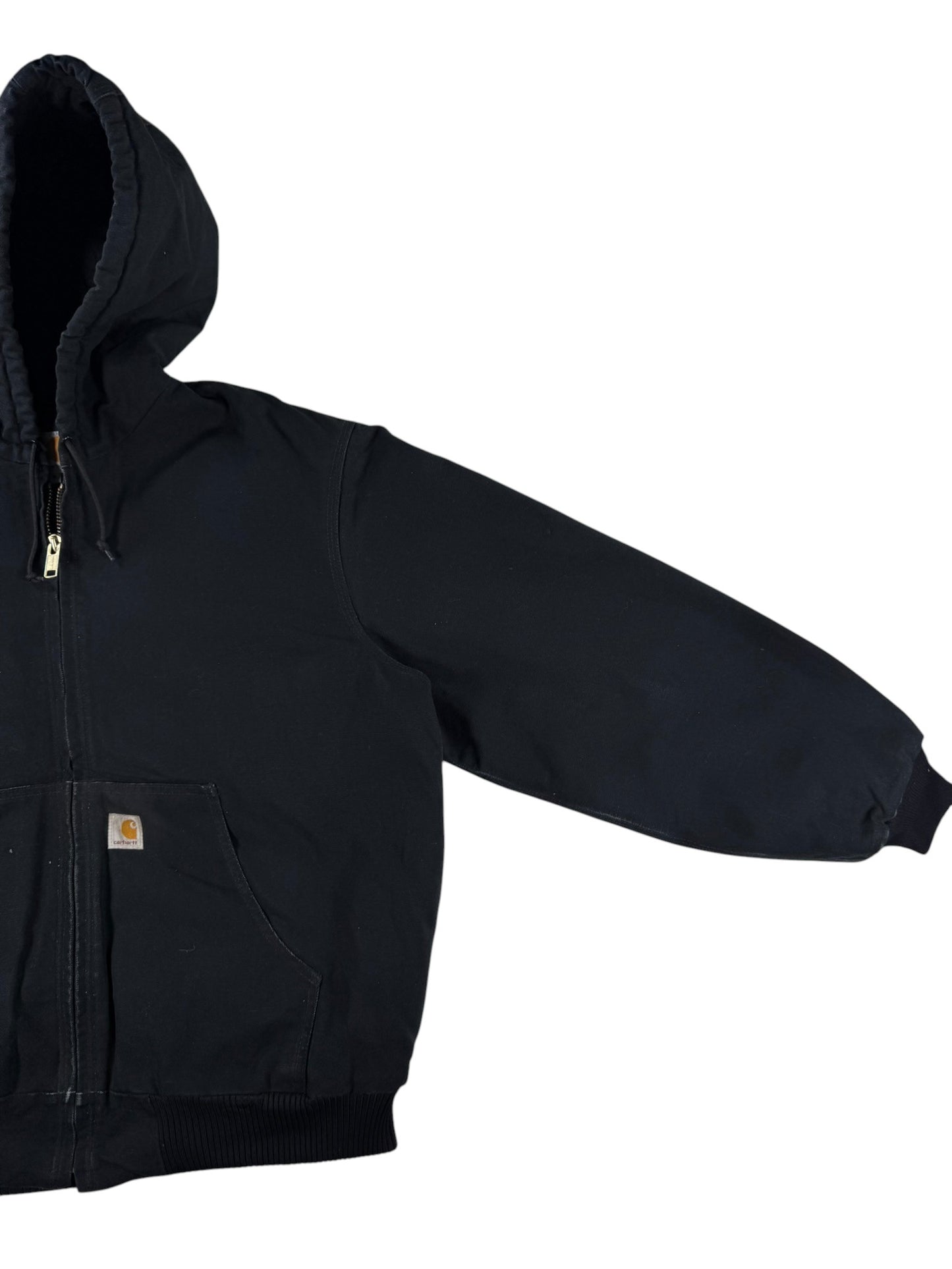 Carhartt J140 BLK Canvas Insulated Active Jacket Men's Black Made in USA Size XL