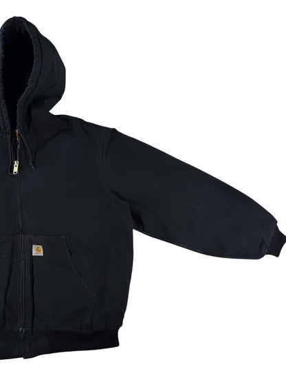 Carhartt J140 BLK Canvas Insulated Active Jacket Men's Black Made in USA Size XL