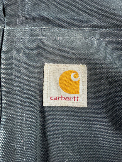 Carhartt J140 BLK Canvas Insulated Active Jacket Men's Black Made in USA Size XL