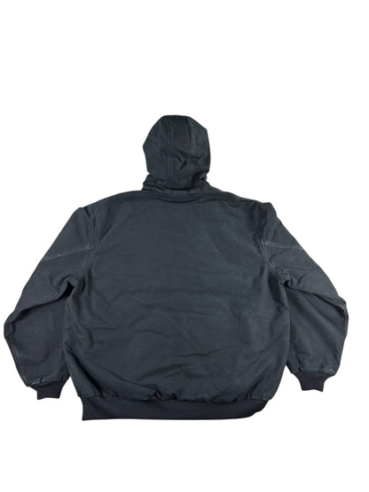 Carhartt J140 BLK Canvas Insulated Active Jacket Men's Black Made in USA Size XL