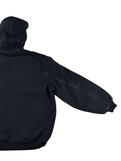 Carhartt J140 BLK Canvas Insulated Active Jacket Men's Black Made in USA Size XL