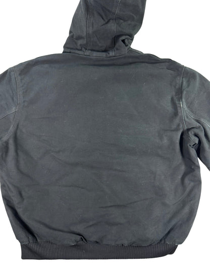 Carhartt J140 BLK Canvas Insulated Active Jacket Men's Black Made in USA Size XL
