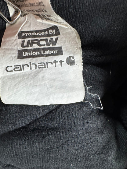 Carhartt J140 BLK Canvas Insulated Active Jacket Men's Black Made in USA Size XL