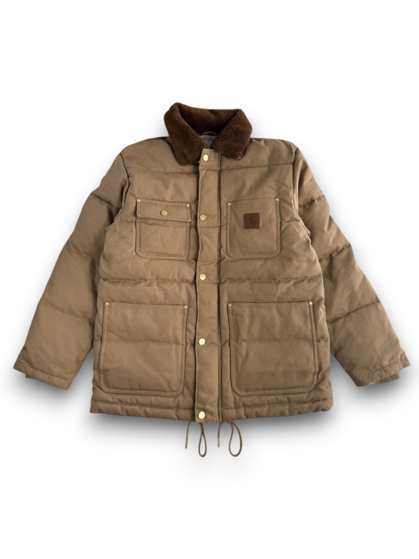 Carhartt Work in Progress WIP Rayley Puffer Jacket I033893 Peanut Men's M RARE
