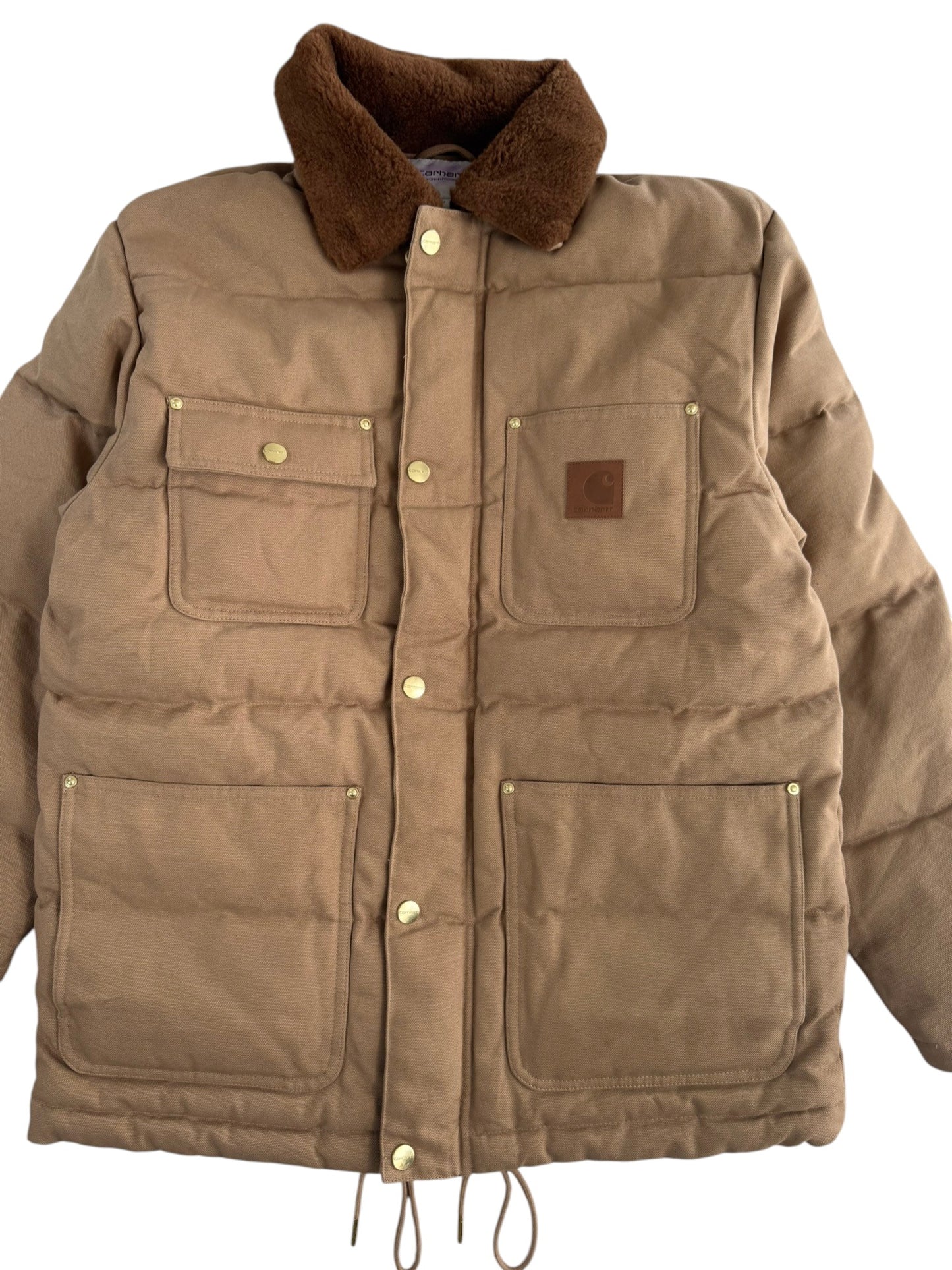 Carhartt Work in Progress WIP Rayley Puffer Jacket I033893 Peanut Men's M RARE