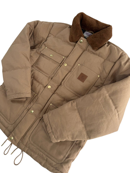 Carhartt Work in Progress WIP Rayley Puffer Jacket I033893 Peanut Men's M RARE