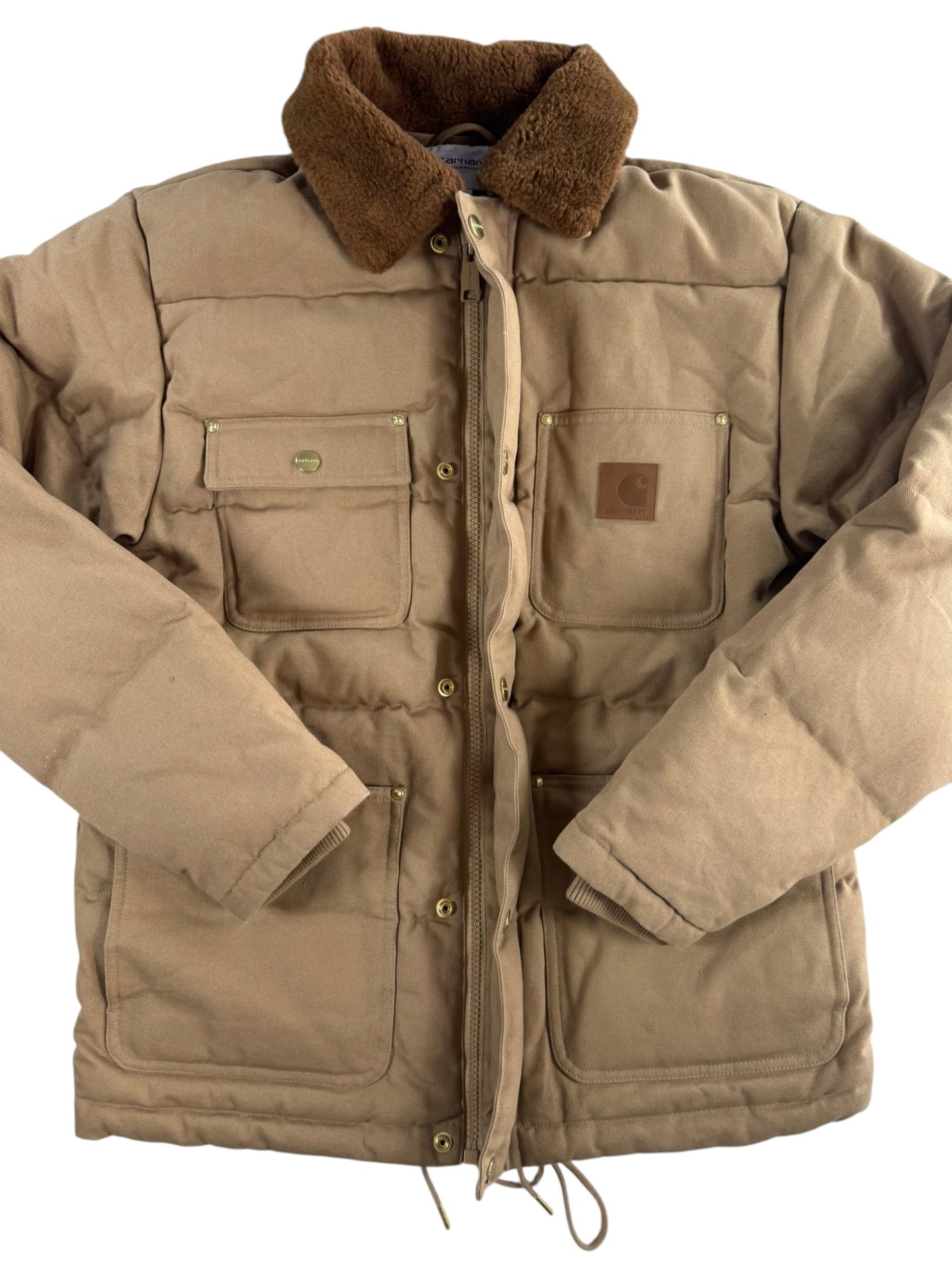 Carhartt Work in Progress WIP Rayley Puffer Jacket I033893 Peanut Men's M RARE