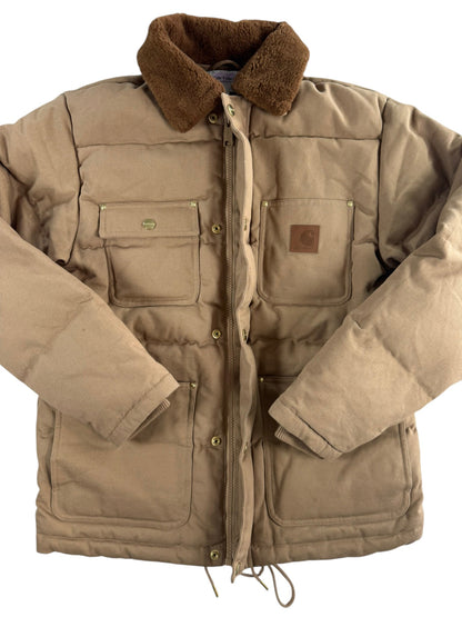 Carhartt Work in Progress WIP Rayley Puffer Jacket I033893 Peanut Men's M RARE