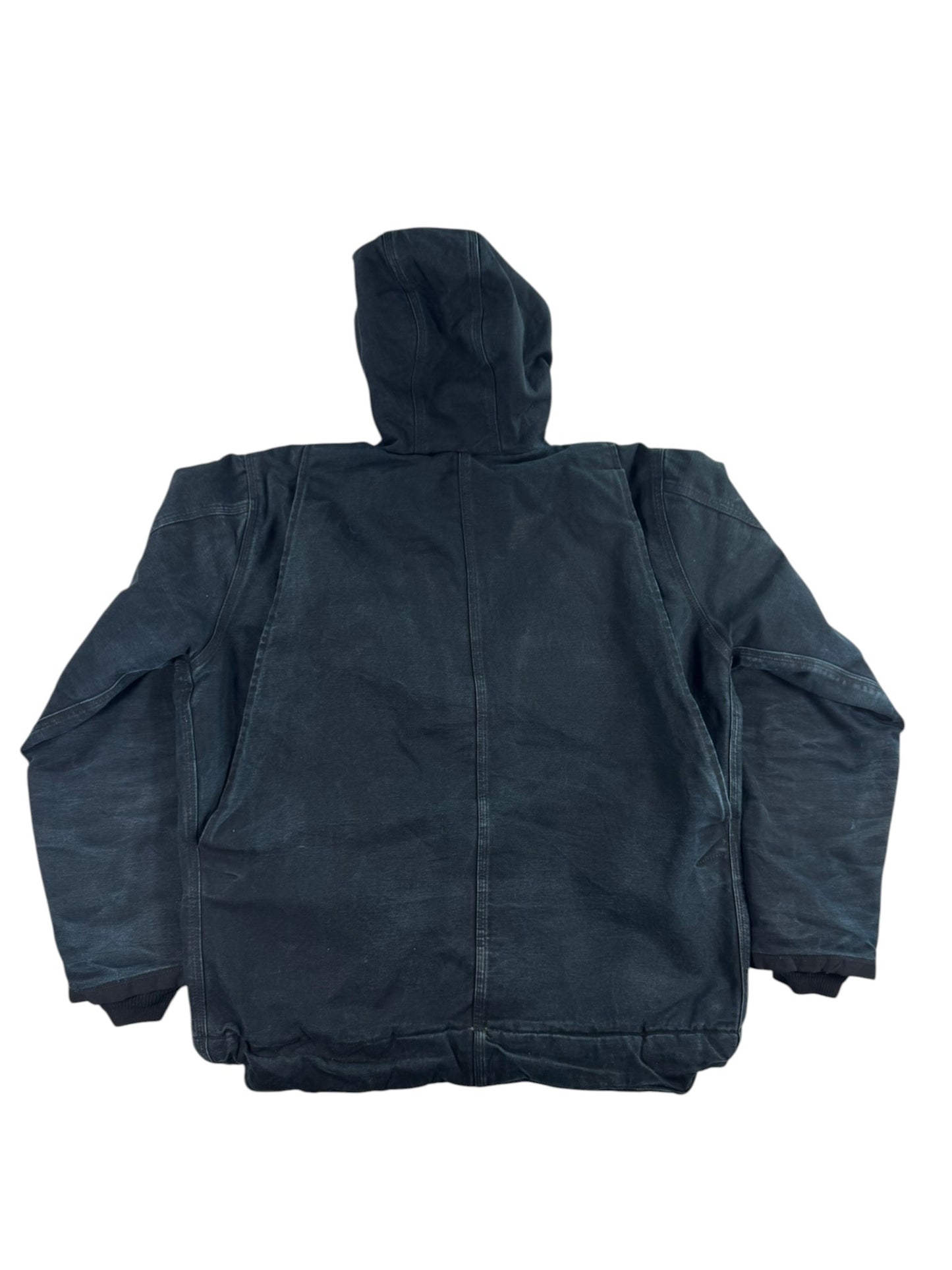 Carhartt Bartlett Jacket Black Sherpa Lined Hooded Work Jacket 103826 Sz. Mens M