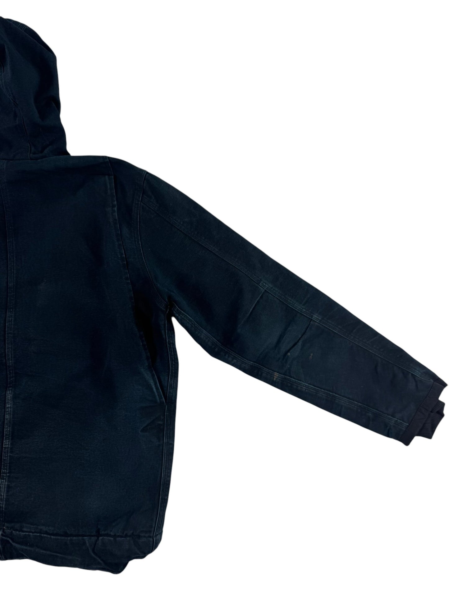 Carhartt Bartlett Jacket Black Sherpa Lined Hooded Work Jacket 103826 Sz. Mens M