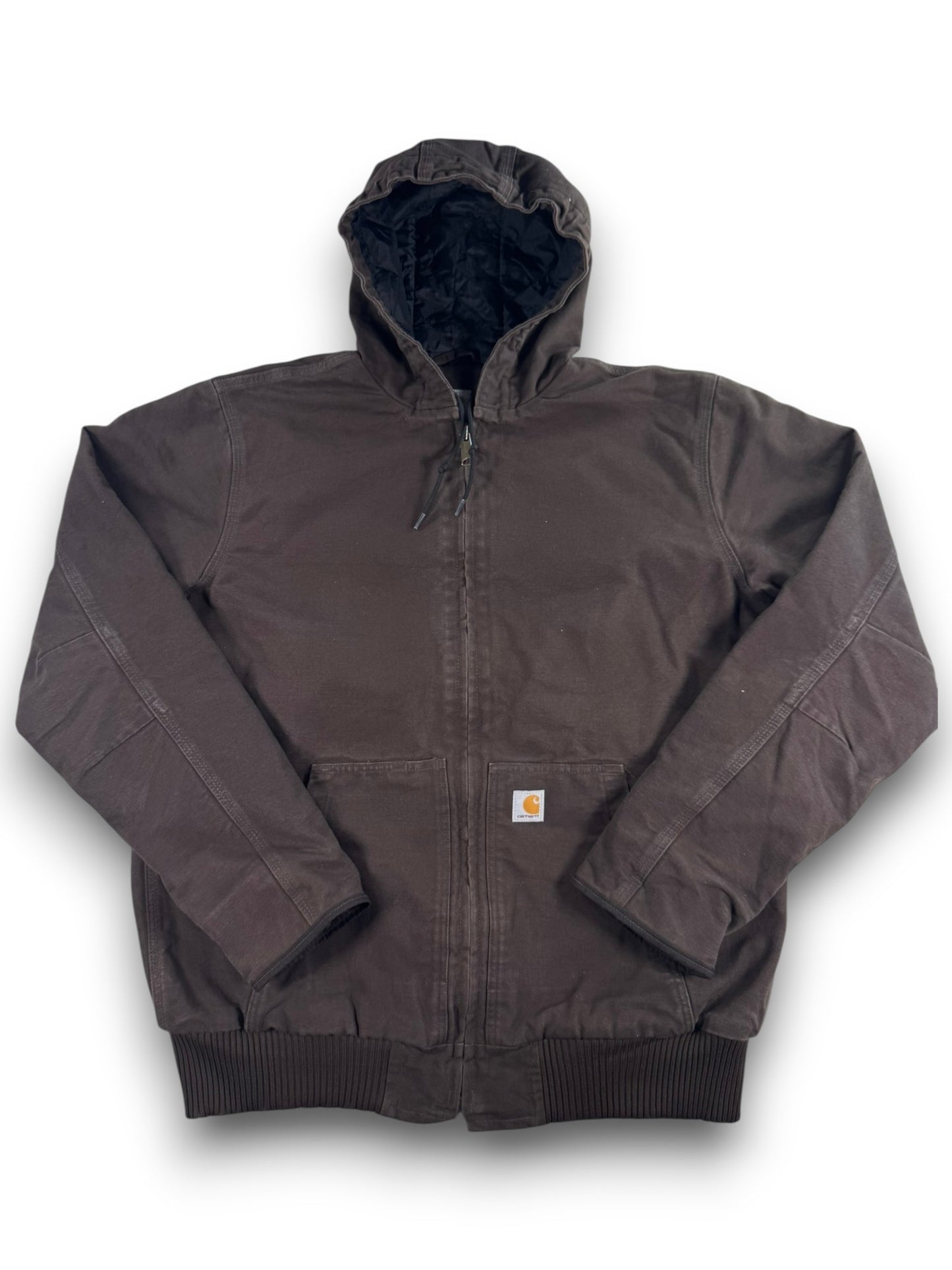 Carhartt Canvas Insulated Brown  Active Jacket 104050 DKB Men's Size Large Tall