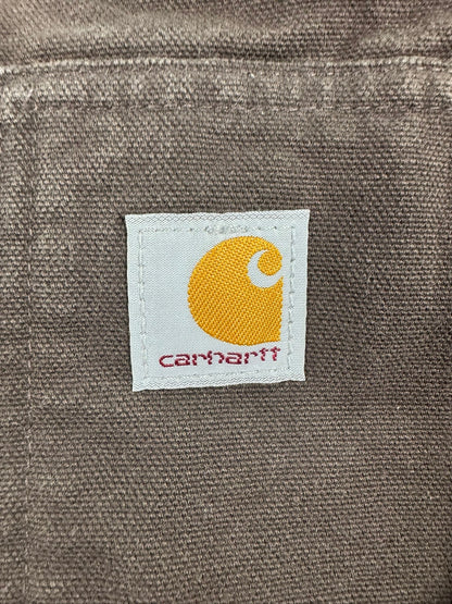 Carhartt Canvas Insulated Brown  Active Jacket 104050 DKB Men's Size Large Tall