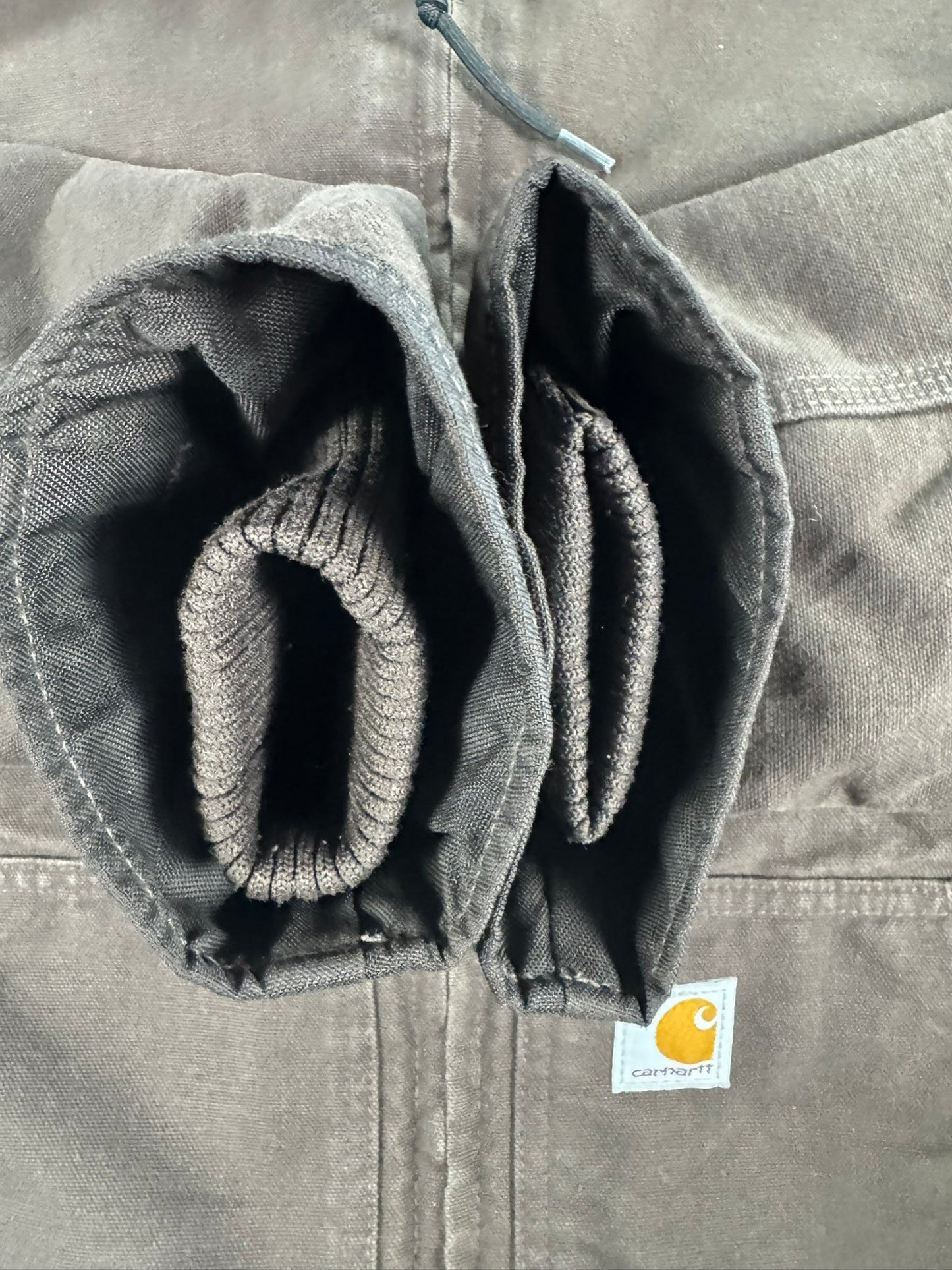 Carhartt Canvas Insulated Brown  Active Jacket 104050 DKB Men's Size Large Tall