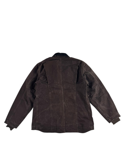 Vintage Women's Carhartt Sherpa-Lined Ridge Coat “Dark Brown” WC061 DKB Size Medium