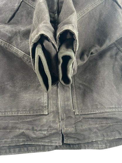 Vintage Women's Carhartt Sherpa-Lined Ridge Coat “Dark Brown” WC061 DKB Size Medium